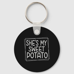 Chaveiro Ela é a minha batata doce que eu sou, o jogo de Aç