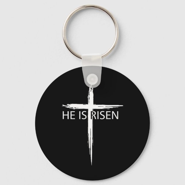 Chaveiro Ele É Risen Pocket Páscoa Cristã Jesus Religiou (Frente)
