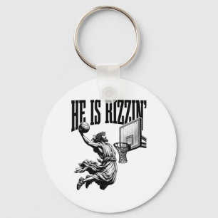 Chaveiro Ele É Rizzin Engraçado Jesus Sketll Páscoa Rizz Me
