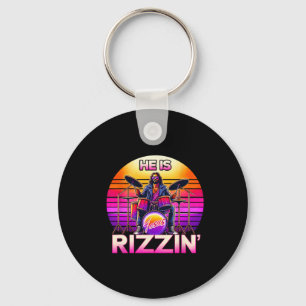 Chaveiro Ele Está Rizzando Jesus Tem Rizzen Retro Christian