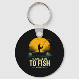 Chaveiro Ele Me Chamou Para Pescar, Mateus 4_19, Pesca Base