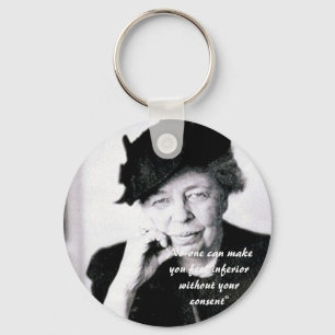 Chaveiro Eleanor Roosevelt - ninguém pode fazê-lo sentir