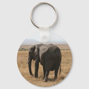 Chaveiro elefante cinza