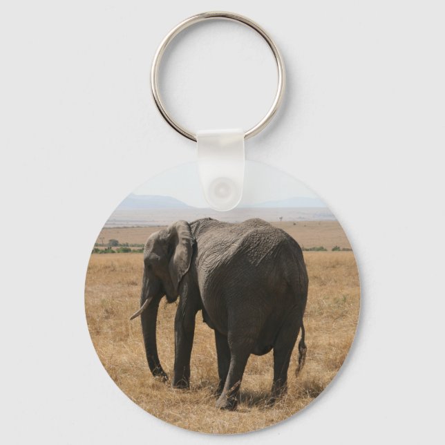 Chaveiro elefante cinza (Frente)