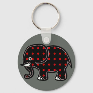 Chaveiro elefante de pontos