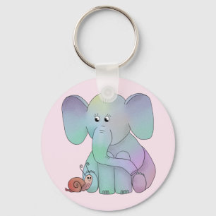 Chaveiro Elefante e caracol
