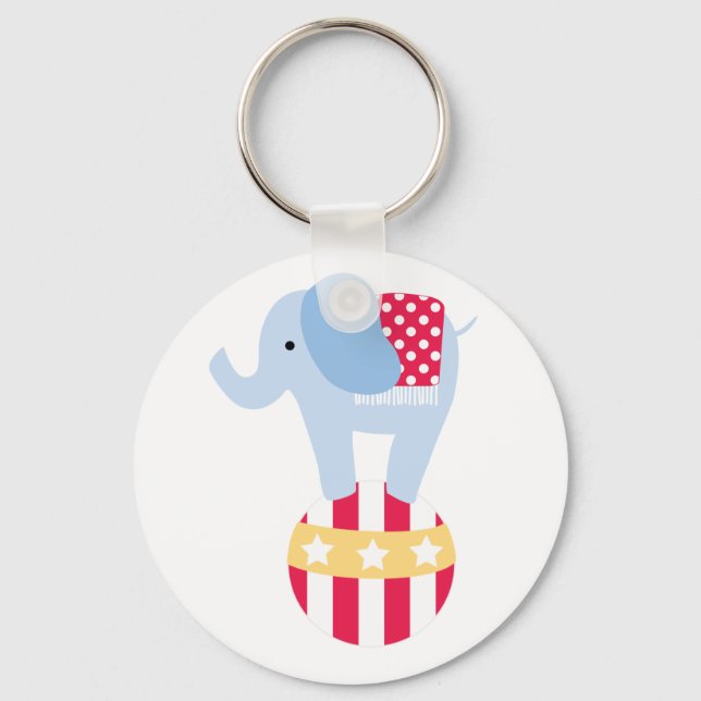 Chaveiro Elefante na Bola do Circo (Frente)