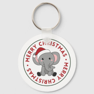 Chaveiro Elefante Natal Neve Animais de inverno Elefantes K