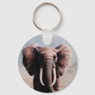 Chaveiro Elefante, pintando por DiDi