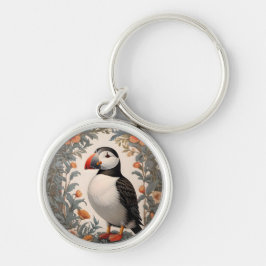 Chaveiro Elegante Atlantic Puffin William Morris Inspirou