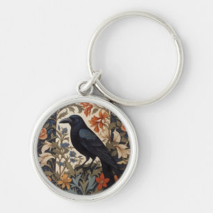 Chaveiro Elegante Black Raven William Morris Inspirou Flora