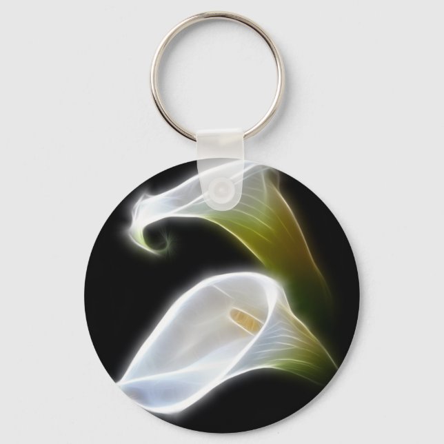 Chaveiro Elegante Calla Lily Flowers 4 Modernos (Frente)