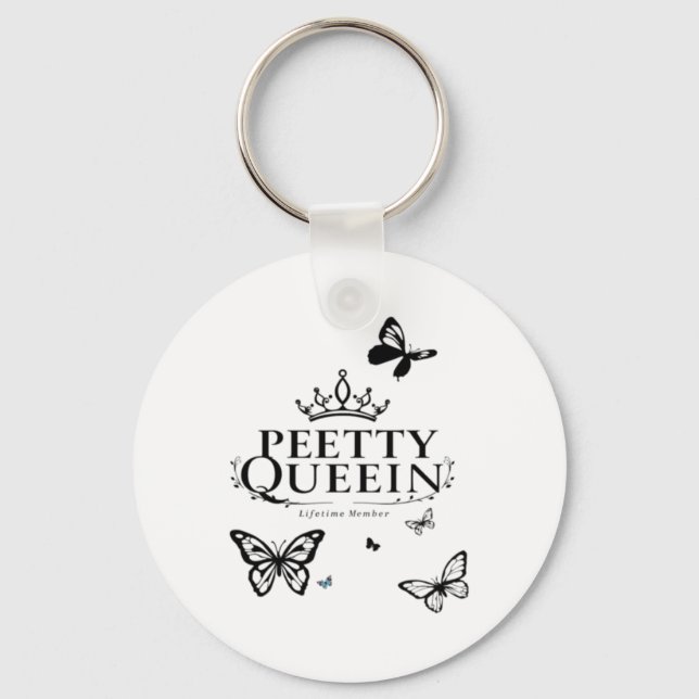 Chaveiro Elegante Design da Rainha Petty (Frente)