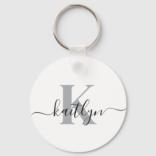 Chaveiro Elegante Monogramado (Frente)
