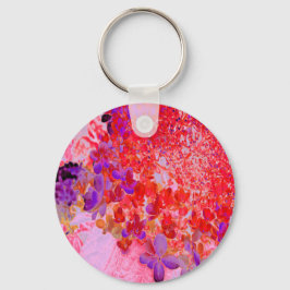 Chaveiro Elegante Roxo e Laranja