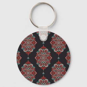 Chaveiro Elementos paisley asiáticos, padrão de vintage boh
