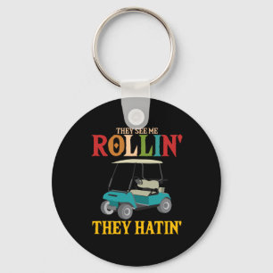 Chaveiro Eles Me Veem Rollin Eles Odiam Golfistas Engraçad