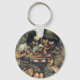 Chaveiro Eles precisam de Comida ~ Plante mais feijões