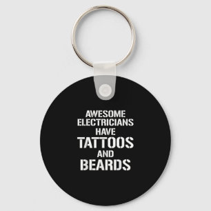 Chaveiro Elétricos Incríveis De Mens Têm Tatuagens E Barbas