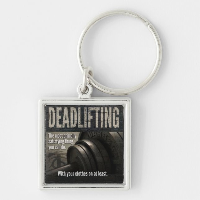 Chaveiro Elevador - Meme Gym Engraçado - Workout Novelty (Frente)