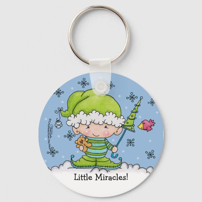 Chaveiro Elf Bebê - Personalizado !Natal de rua (Frente)