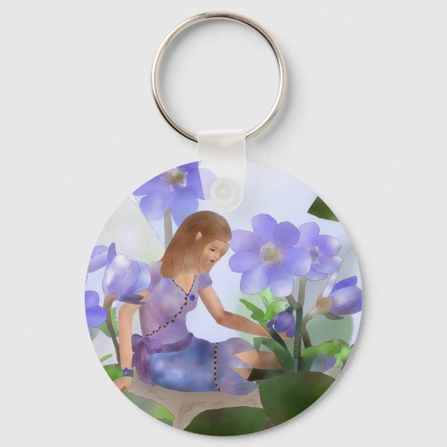 Chaveiro Elf mit Leberblümchen (Frente)