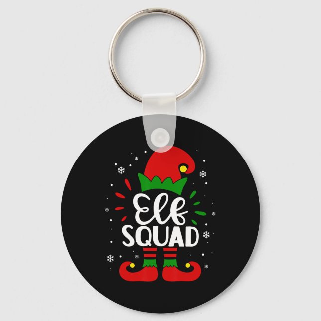 Chaveiro Elf Squad Engraçado Família Elf Matando o Natal Pa (Frente)