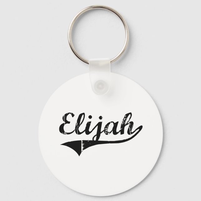 Chaveiro Elijah Classic Style Name (Frente)