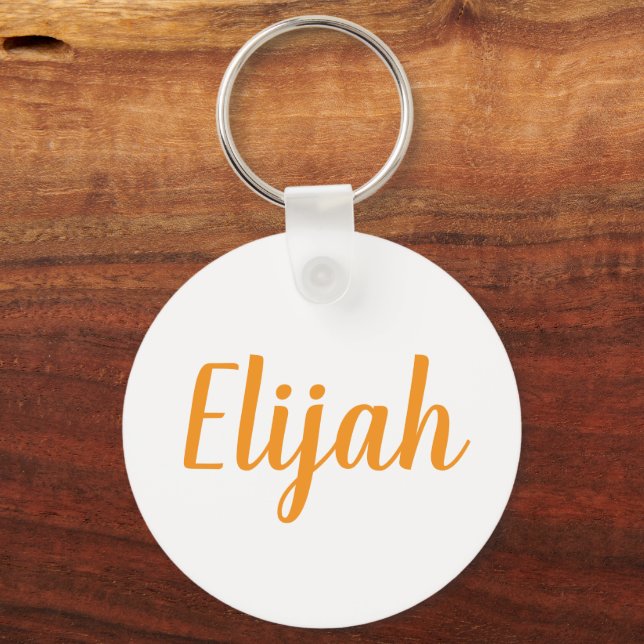 Chaveiro Elijah name Metal ring keychain (Verso)