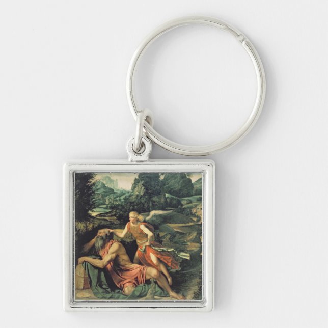 Chaveiro Elijah visitou por um anjo, c.1534 (Frente)