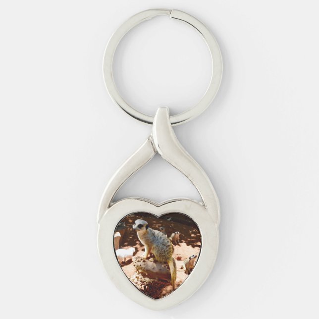 Chaveiro Eliza Rainha Dos Meerkats, Metal Keyring (Frente)