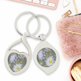 Chaveiro Ellis Rowan Blue Water Lily Vintage Flowers