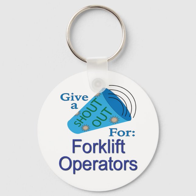 Chaveiro Elogio para Operadores de Empilhadeira (Frente)