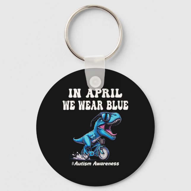 Chaveiro Em Abril Usamos Azul Autismo (Frente)