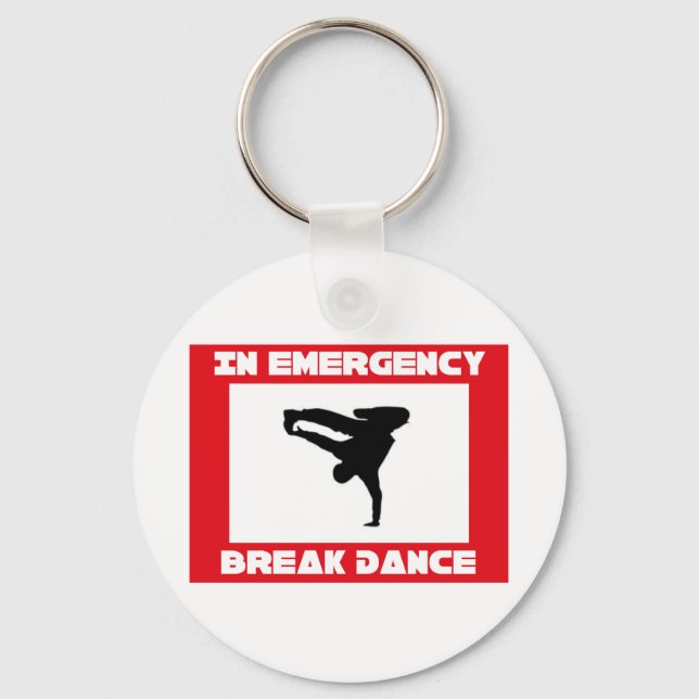 Chaveiro Em caso de dança de intervalo de emergência (Frente)