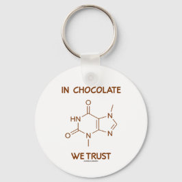 Chaveiro Em Chocolate We Trust (Molécula De Teobromina)