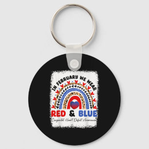 Chaveiro Em fevereiro, Vestimos Vermelho &amp; Blue Chd Awa