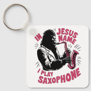 Chaveiro Em Nome De Jesus Cristo Eu Toco Um Pé-Grande Saxof