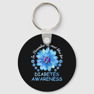 Chaveiro Em novembro Vestimos Diabetes Azuis