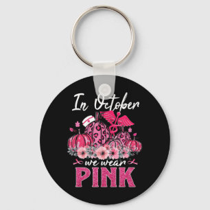 Chaveiro Em outubro Vestimos Enfermeira Rosa A Vida Pumpkin