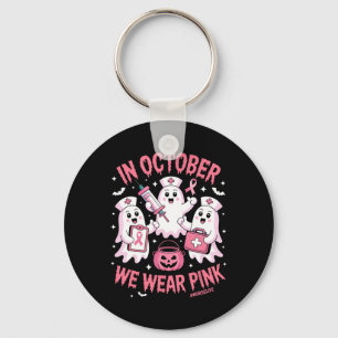Chaveiro Em outubro Vestimos Enfermeira Rosa Ghost Hallowee