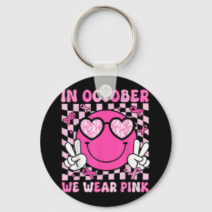 Chaveiro Em outubro, Vestimos o conhecimento do Cancer de f
