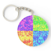 Embalagem com bolhas de pop arco-íris