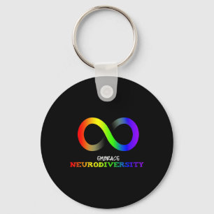 Chaveiro Embarcar Neurodiversity Autism Asd Adhd Rainbow In