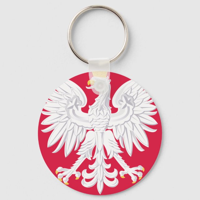 Chaveiro Emblem Polonês - Polônia Shield - Polska Herb Pols (Frente)