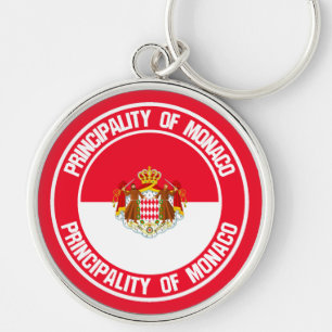 Chaveiro Emblem redonda com Mônaco