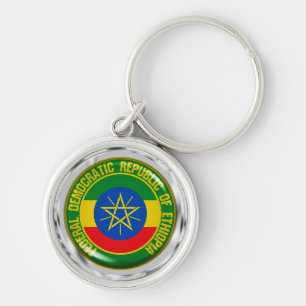 Chaveiro Emblem redonda da Etiópia