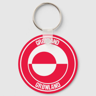 Chaveiro Emblem redonda da Gronelândia