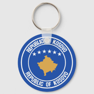 Chaveiro Emblem Redonda do Kosovo