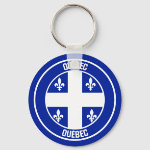 Chaveiro Emblem redonda do Quebec